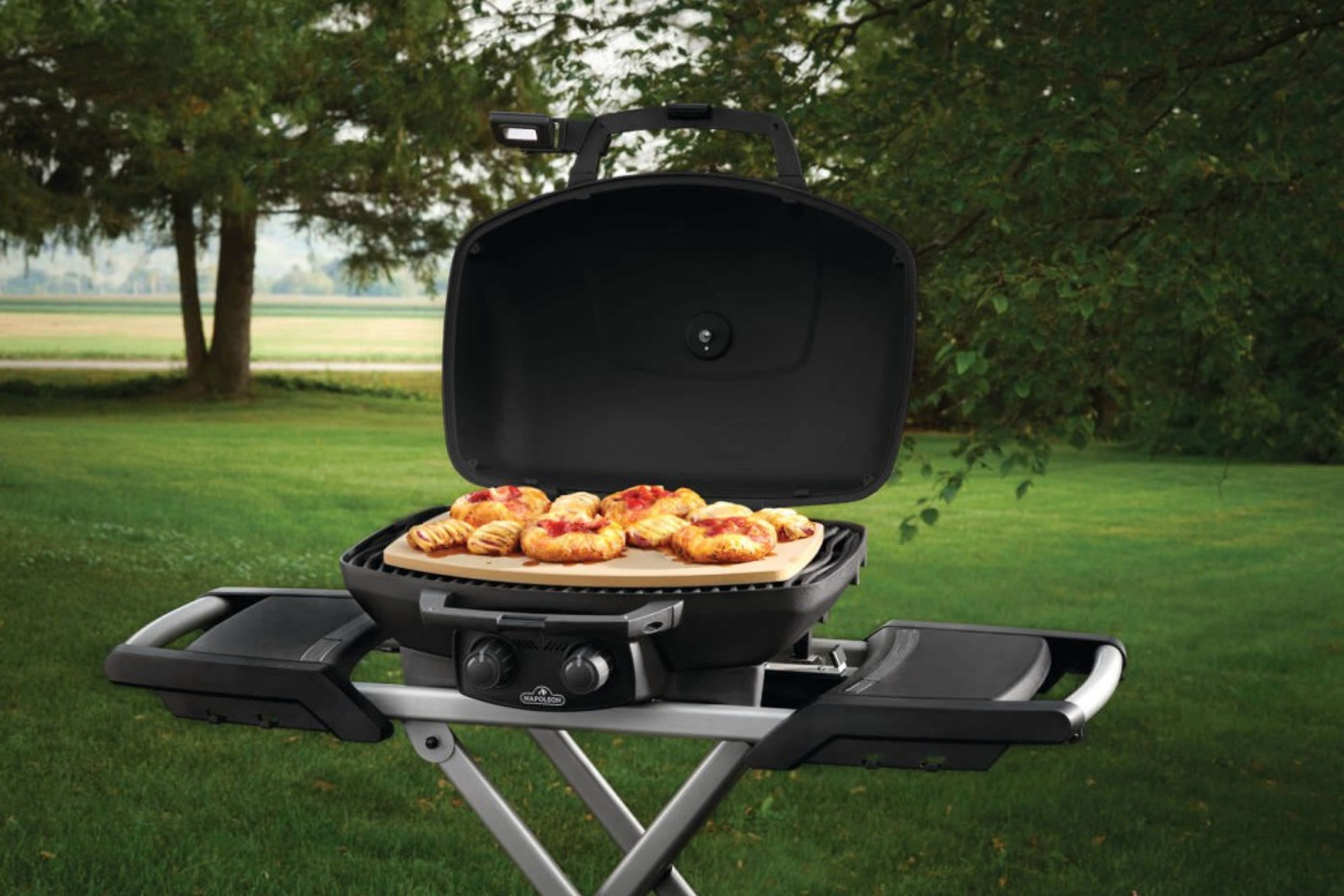 TravelQ™ Pizza Stone for Portable Barbecues
