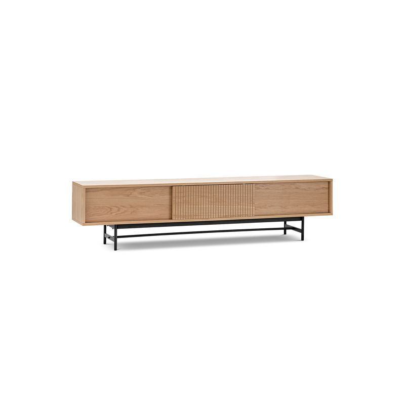 Arae 3 Door TV Entertainment Unit | 210cm | Natural Oak