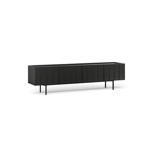 Linea 200cm TV Entertainment Unit | Black Oak