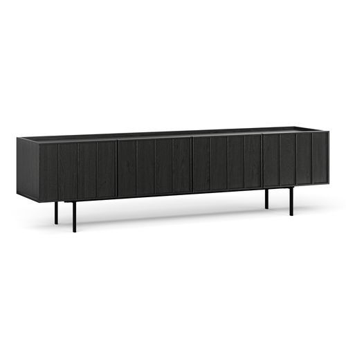 Linea 200cm TV Entertainment Unit | Black Oak