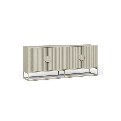 Braxton Ripple Slatted Sideboard | 180cm | Putty