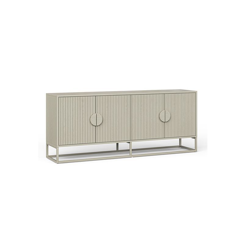 Braxton Ripple Slatted Sideboard | 180cm | Putty