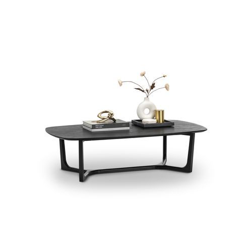 Span Ashwood Oval Coffee Table | Black