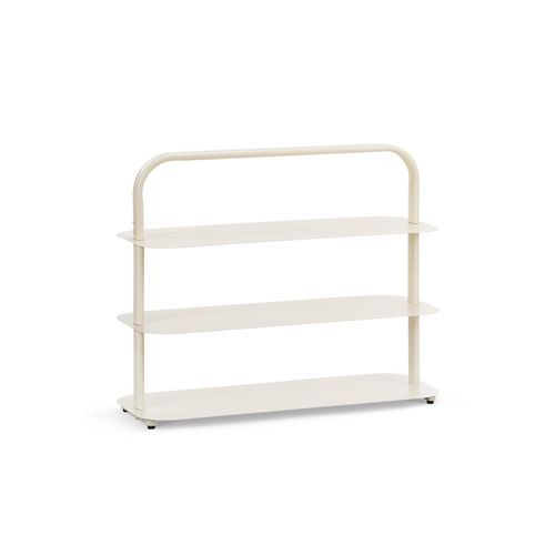 Tresta 3 Tier Low Shelf | Beige Cream