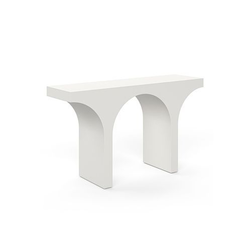 Arcus 140cm Concrete Console Table in Cream Putty