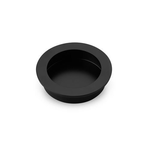 Matte Black FLUSH PULL Round Handle  70mm