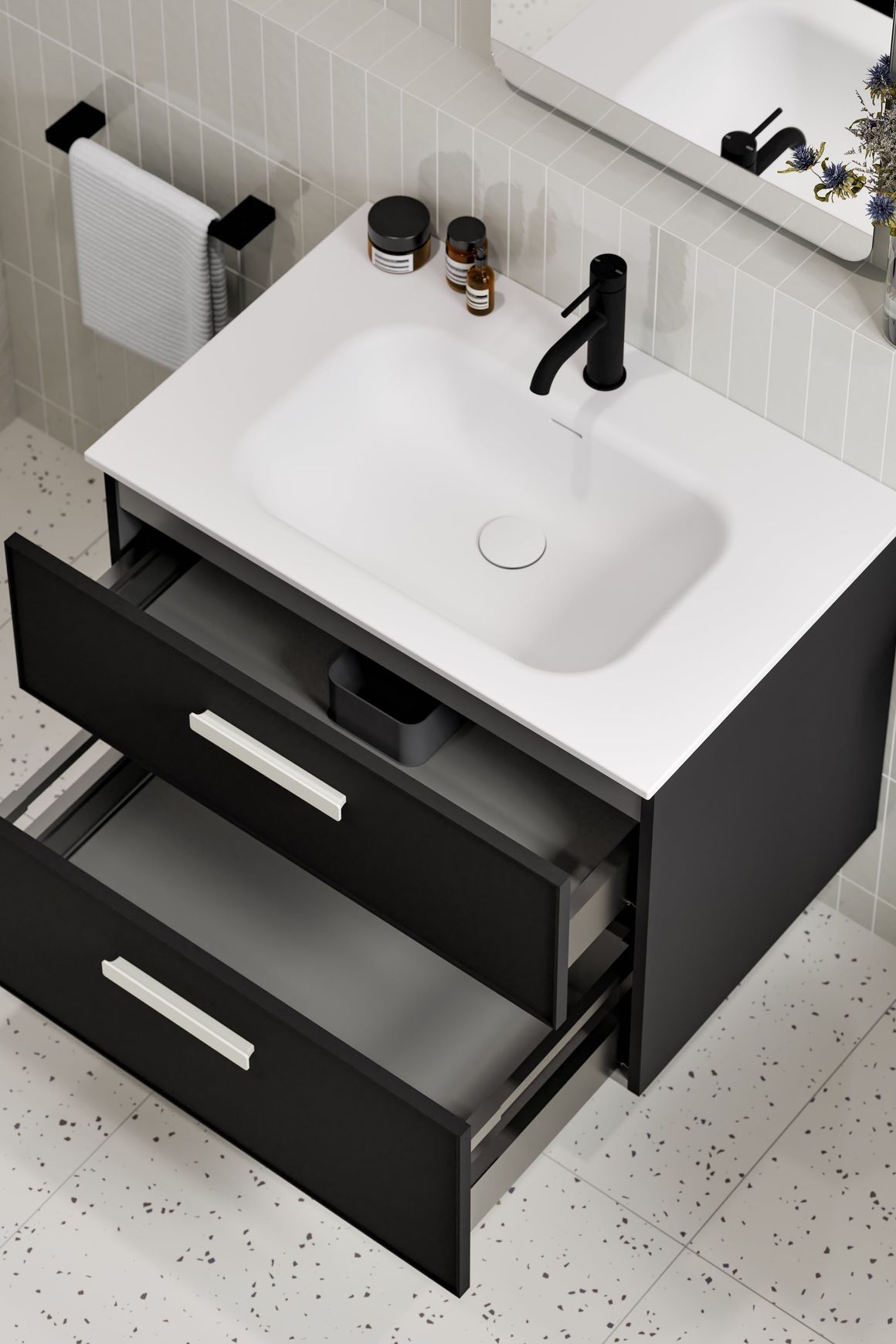 Lineare 750 Axel 2 Drawer Vanity