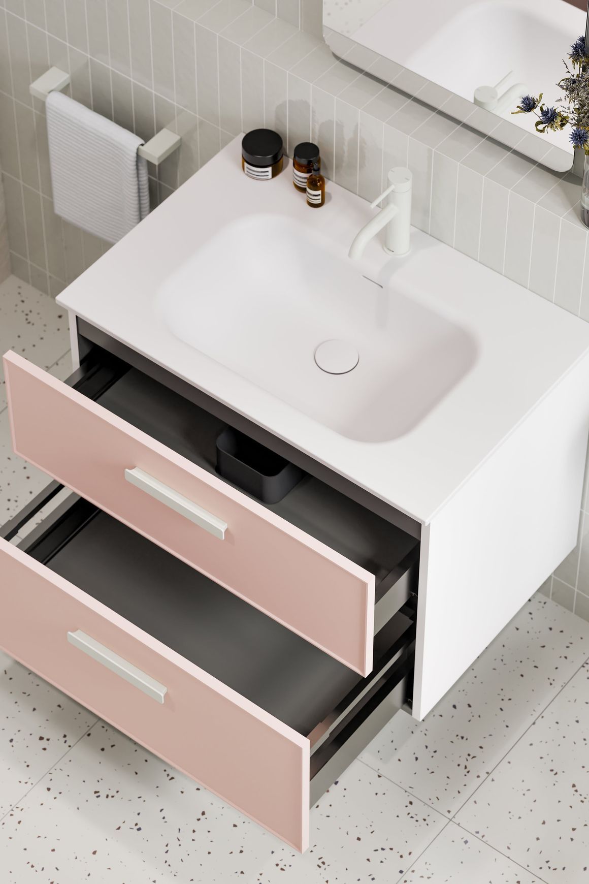 Lineare 750 Axel 2 Drawer Vanity