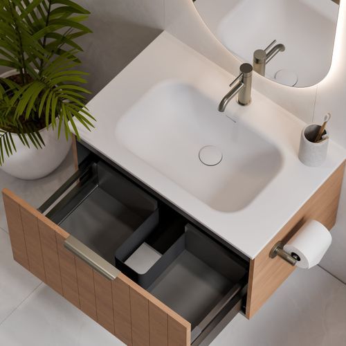 Lineare 750 Coastal Single Drawer Vanity