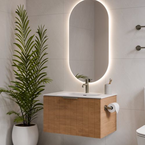 Lineare 750 Coastal Single Drawer Vanity