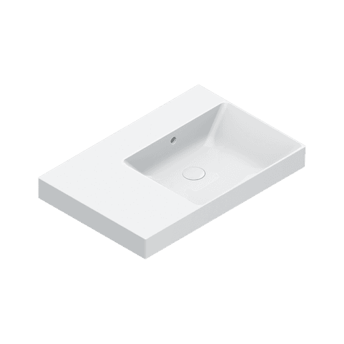 Zero 75 Right Basin No Taphole Gloss White