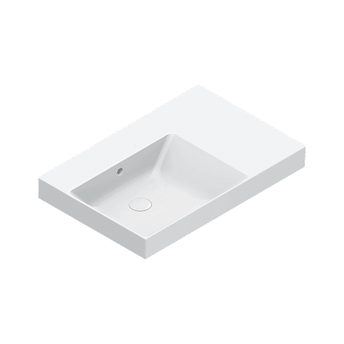 Zero 75 Left Basin No Taphole Gloss White