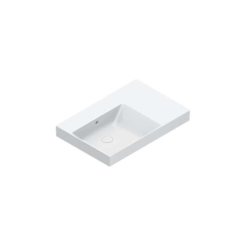 Zero 75 Left Basin No Taphole Gloss White
