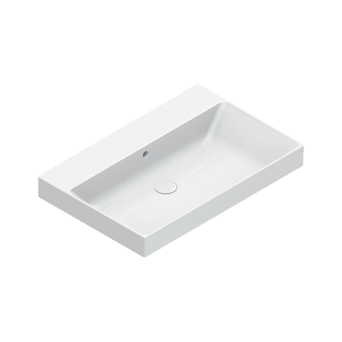 Zero 75 Basin No Taphole White Gloss