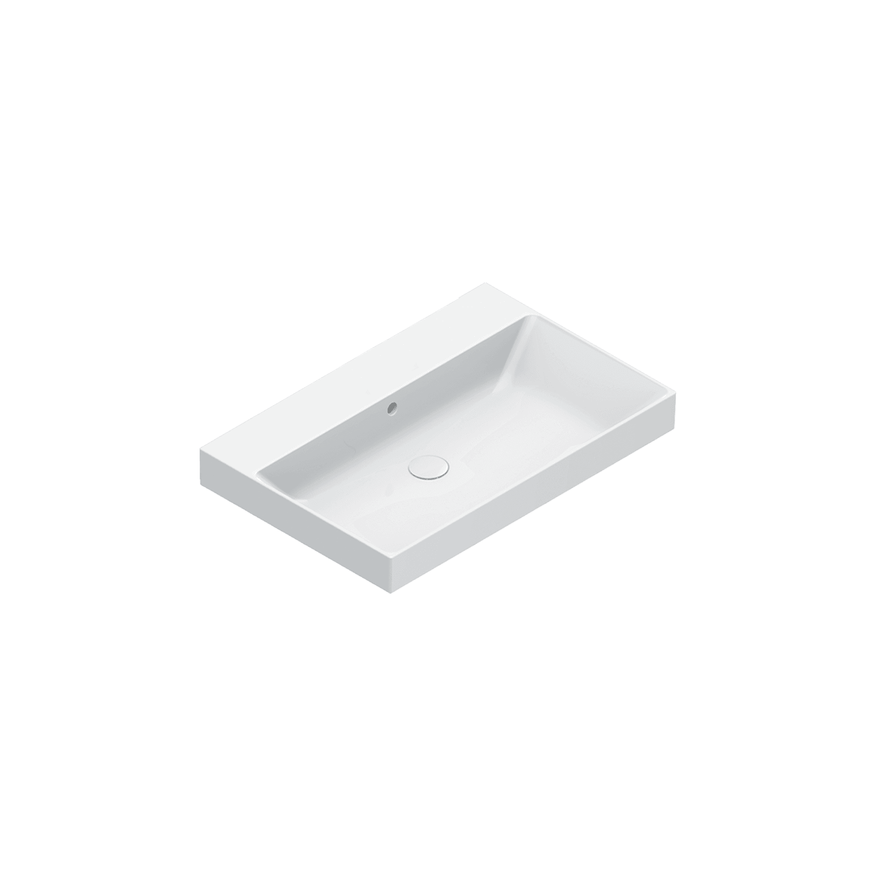 Zero 75 Basin No Taphole White Gloss