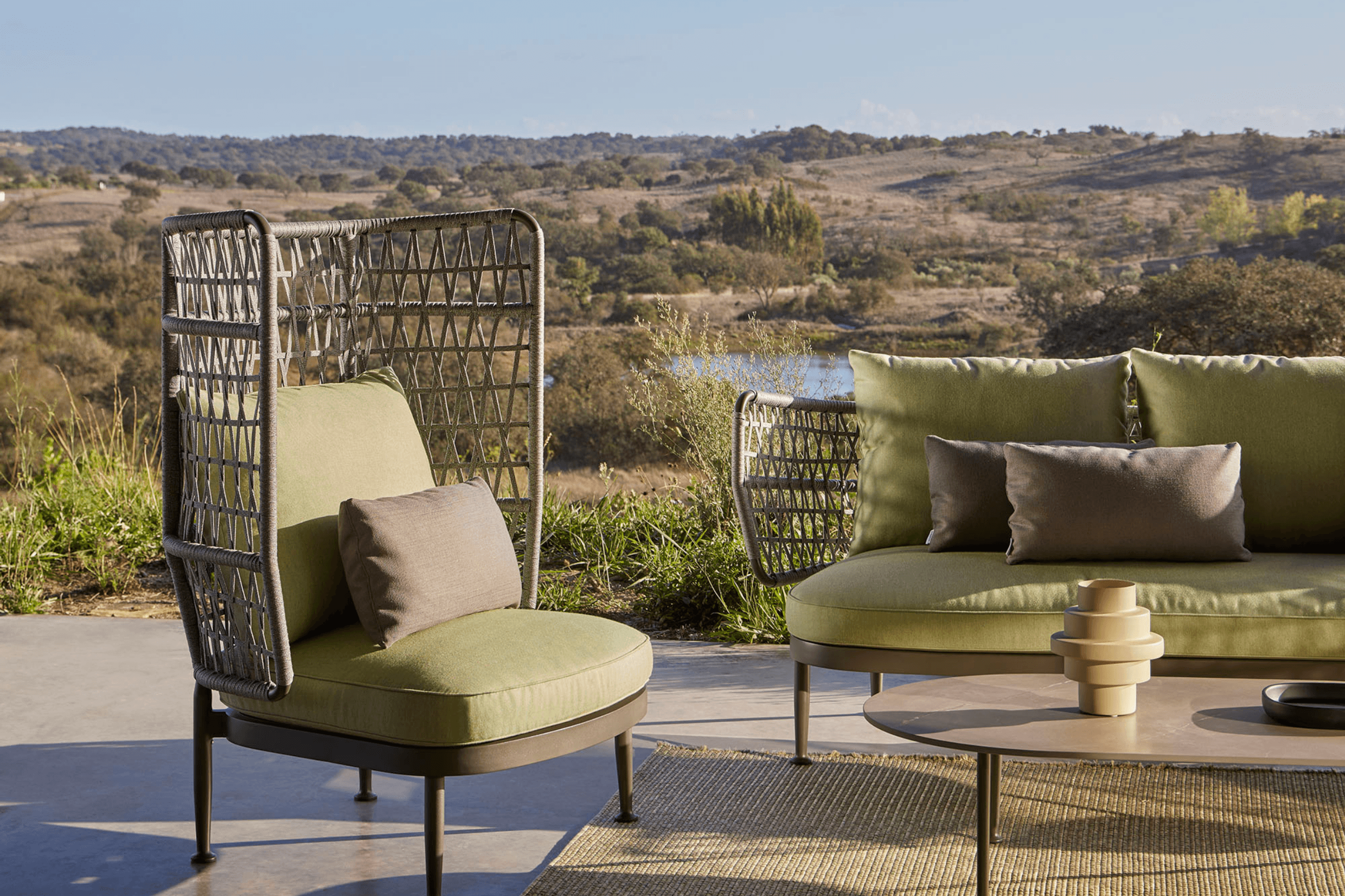 Curio High Back Armchair