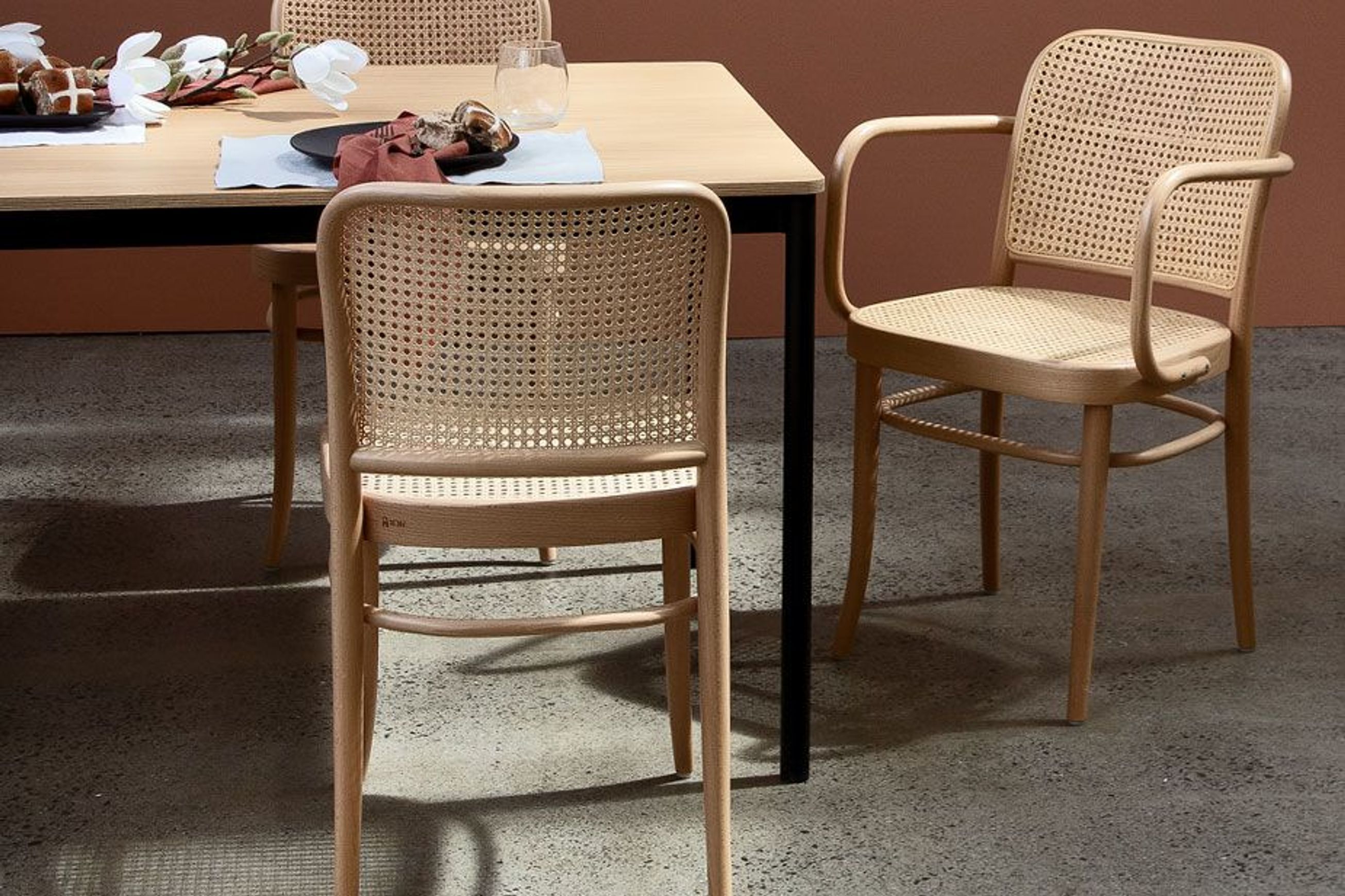 811 Hoffmann Armchair - Natural - by TON