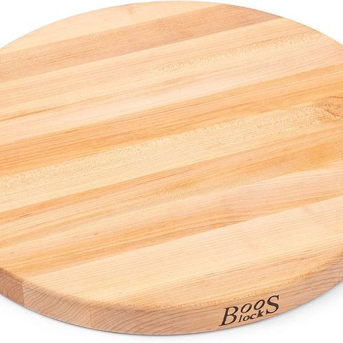 Boos Block Maple Wood Edge Grain Reversible Round Cutting Board - 46cm X 4cm