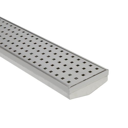 Tetra Shower Grate - Square Holes - 316 Stainless Steel - 85mm width Standard Length