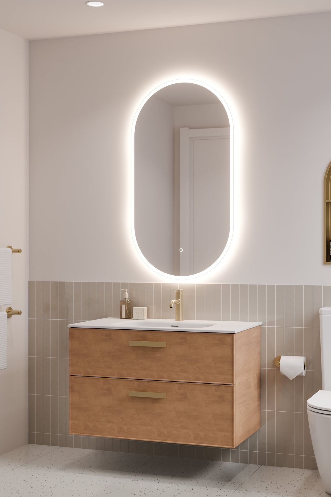 Lineare 900 Axel 2 Drawer Vanity