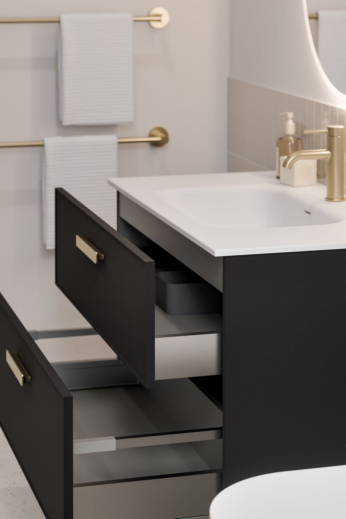 Lineare 900 Axel 2 Drawer Vanity