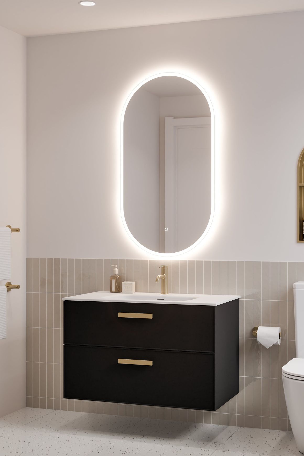 Lineare 900 Axel 2 Drawer Vanity