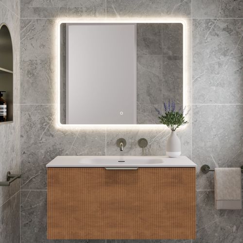 Lineare 900 Pillar Single Drawer Vanity