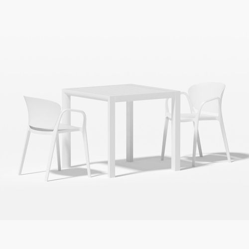 Arcus Table With Andi Chairs 3-Piece Outdoor Dining Set