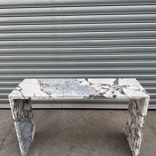 Waterfall Hallway Console - Milky Blue | Natural Stone Co.