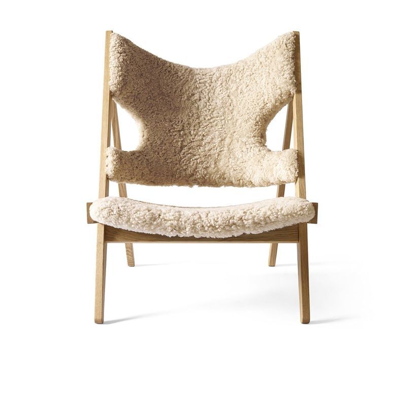 Audo CPH Knitting Lounge Chair, Sheepskin