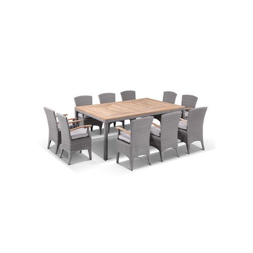 Sahara 10 Seat Outdoor Dining Table & Chairs Set