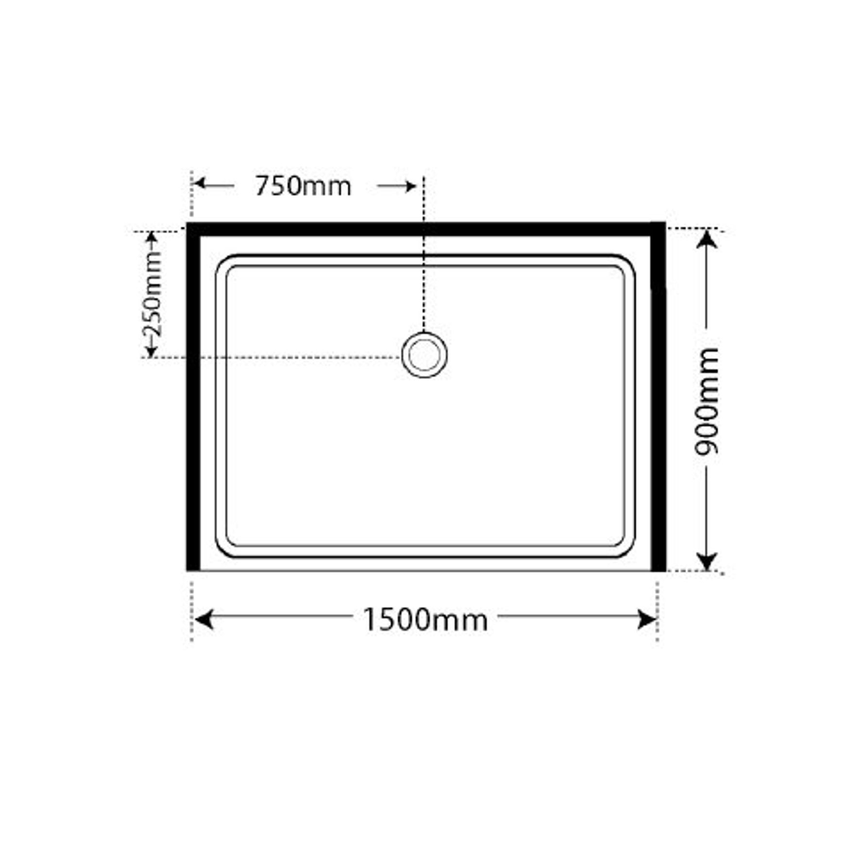 Adjustable Frameless Pivot Alcove 900x1500x900