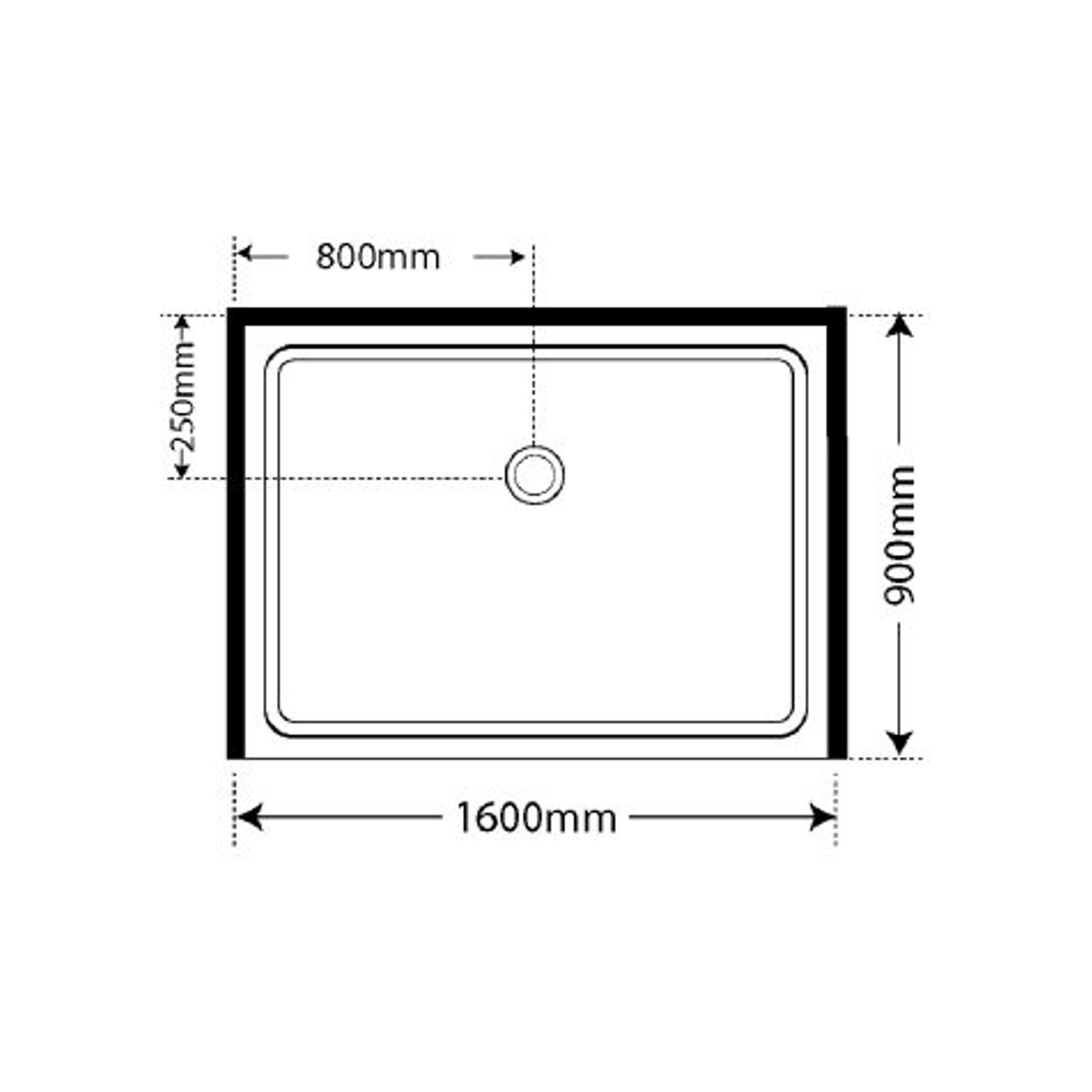 Adjustable Frameless Pivot Alcove 900x1600x900