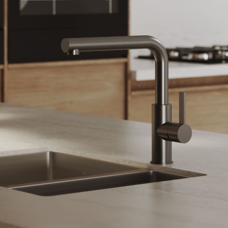 Arc Kitchen Mixer Straight Spout