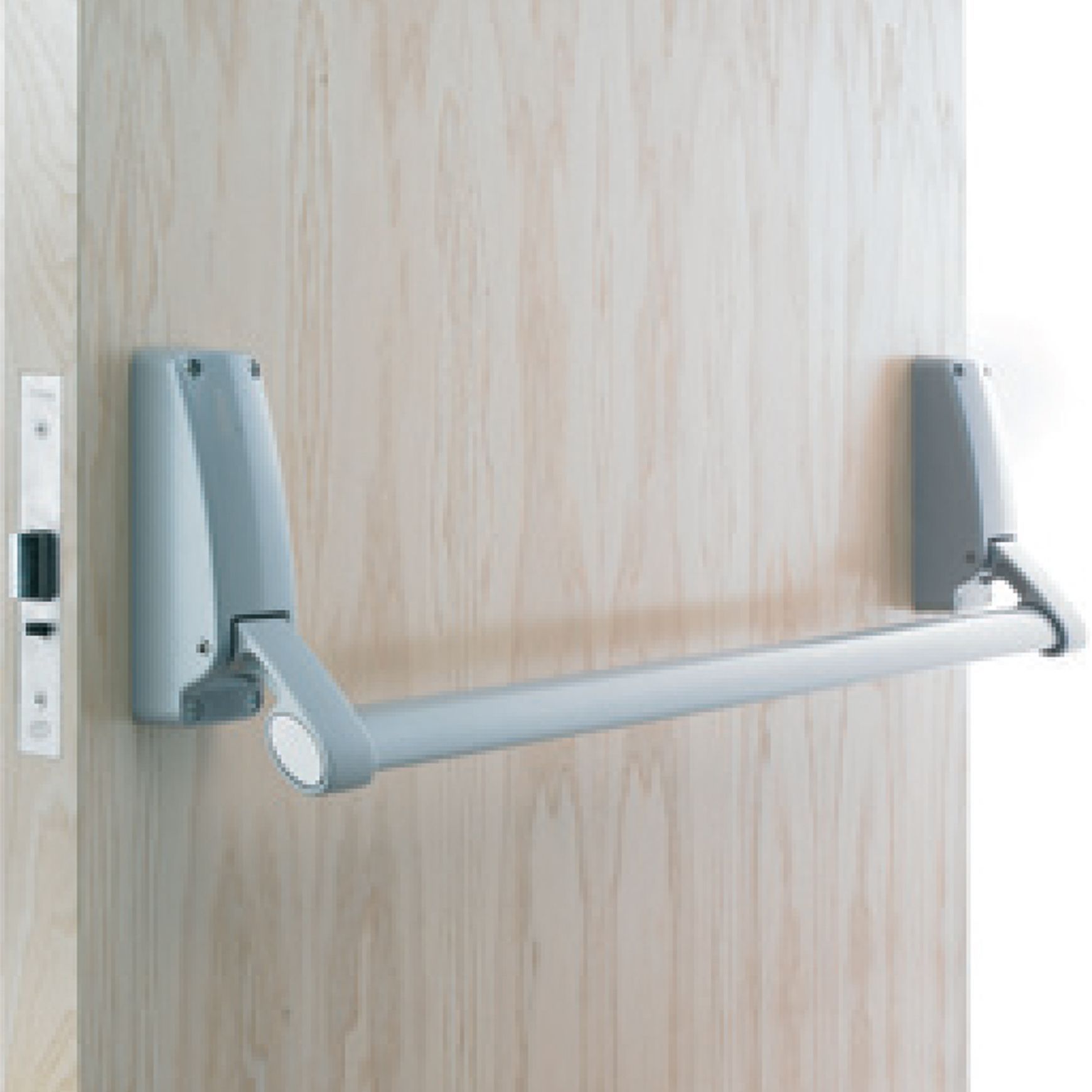Briton Panic Bar Silver 2 Hour Fire Rated 379E/SE Suits Mortice Lock