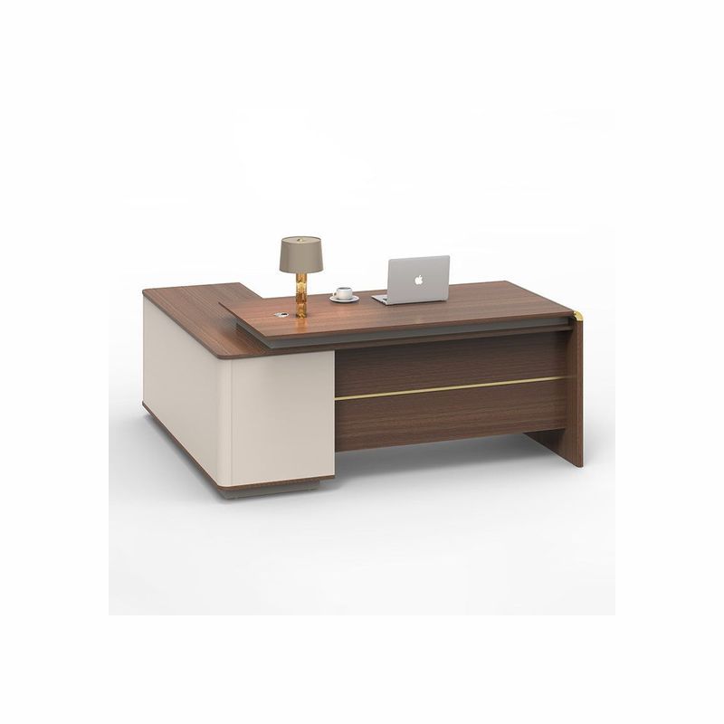 ANDERSON Executive Desk 2.0M Reversible - Australian Gold Oak