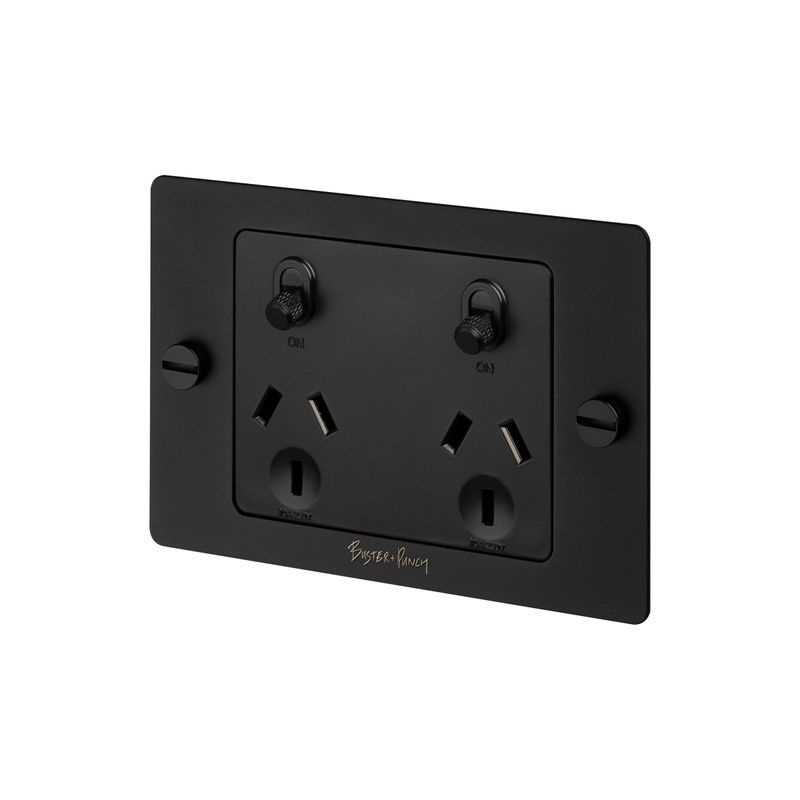2 Gang GPO Socket Switch