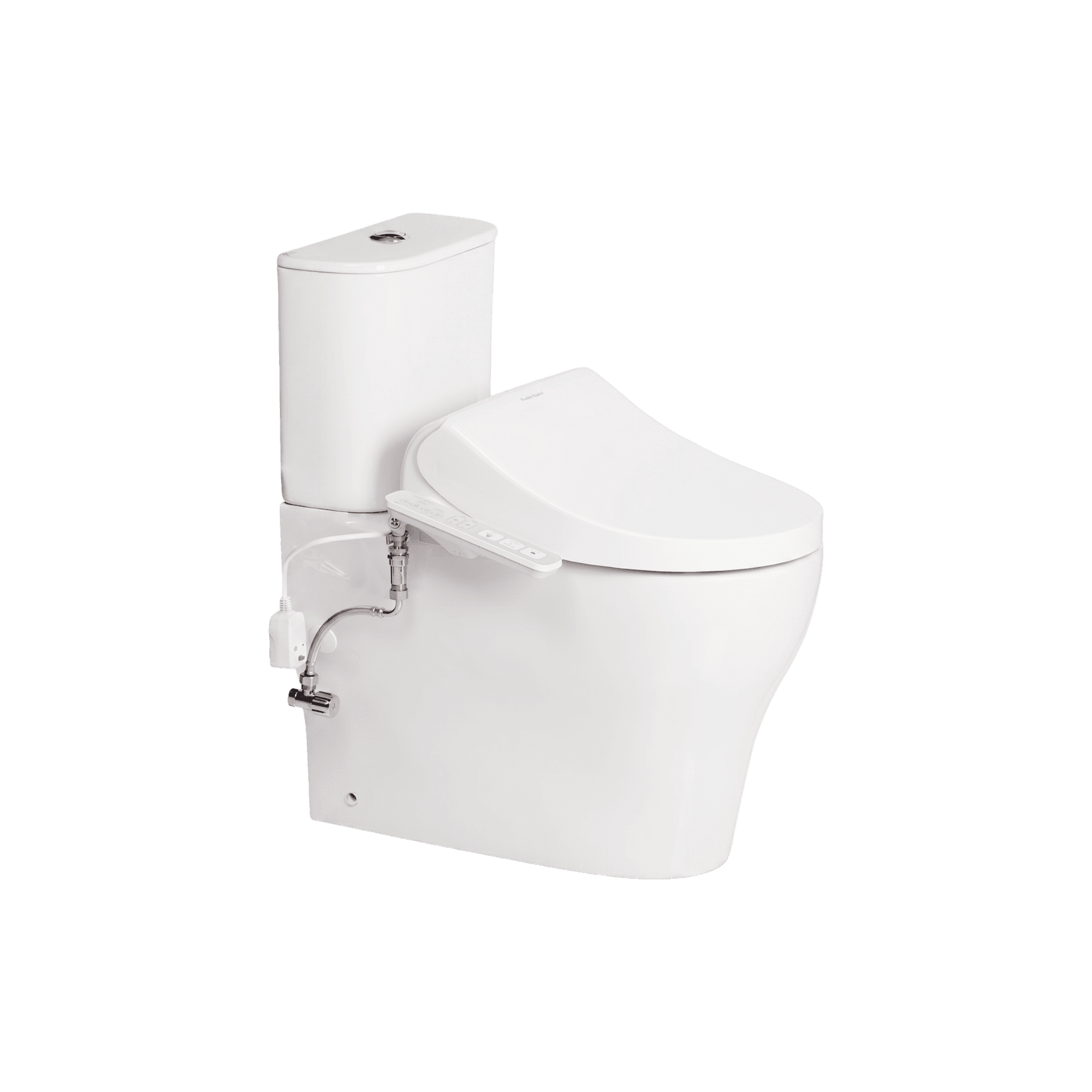Cygnet Hygiene Rim Round CCBTW - Bottom Inlet with SpaLet E-Bidet Seat