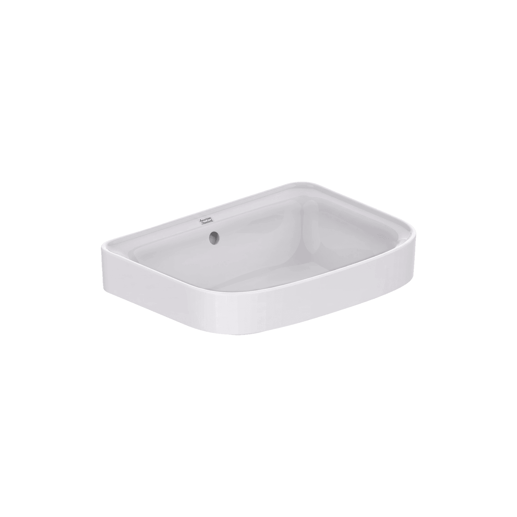 Loven 500 Semi Inset Basin - No Tap Hole - Overflow