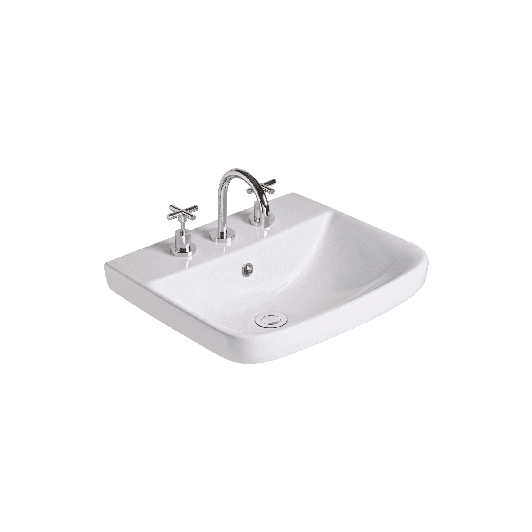 Cygnet 500 Semi Inset Basin - 3 Taphole - Overflow