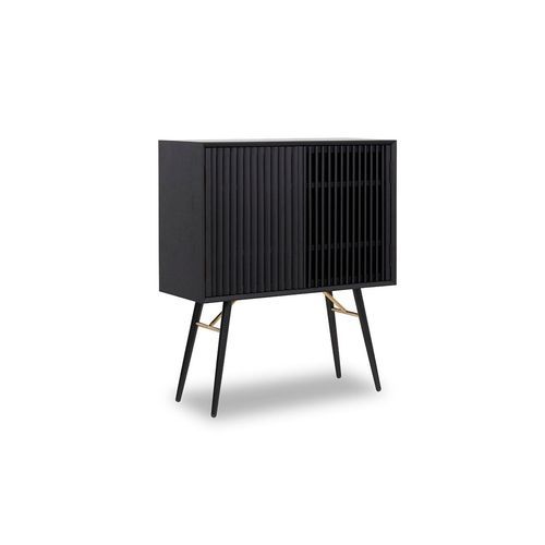 ASLOG Tall Sideboard 90cm - Black