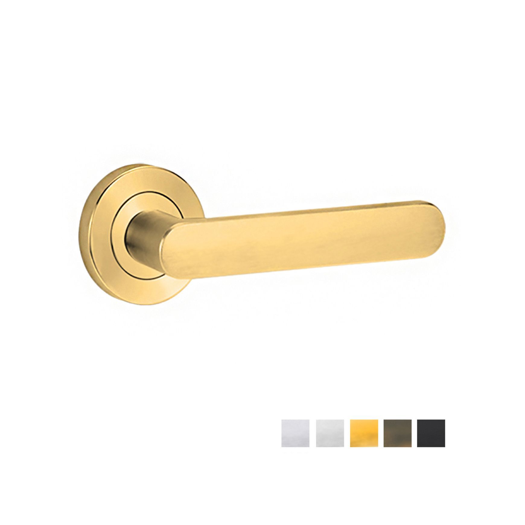 Lockwood Symphony 106 Door Lever on Round Rose Full Set