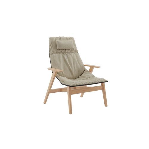 Ace Armchair - Wooden Base with Arms & Headrest