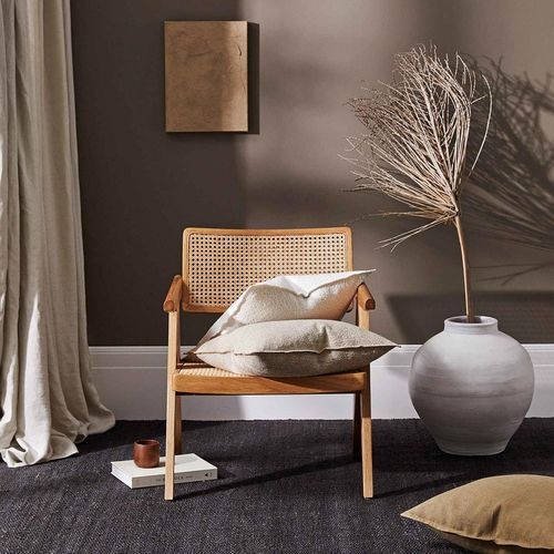 Weave Home Alberto Boucle Cushion - Ivory | 50 x 50cm