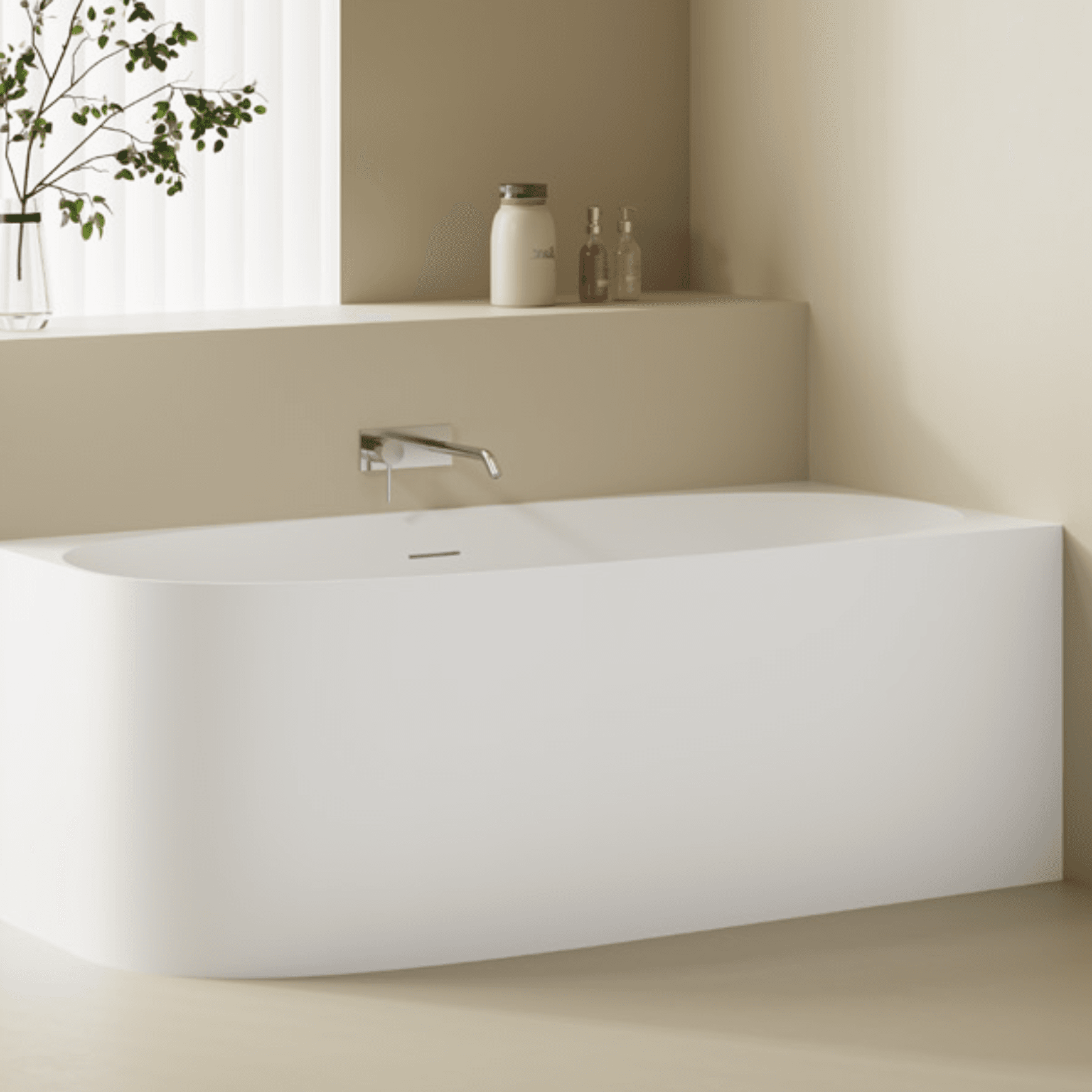 Alvina Right Back-to-wall Corner 1600mm - OV8033RBW