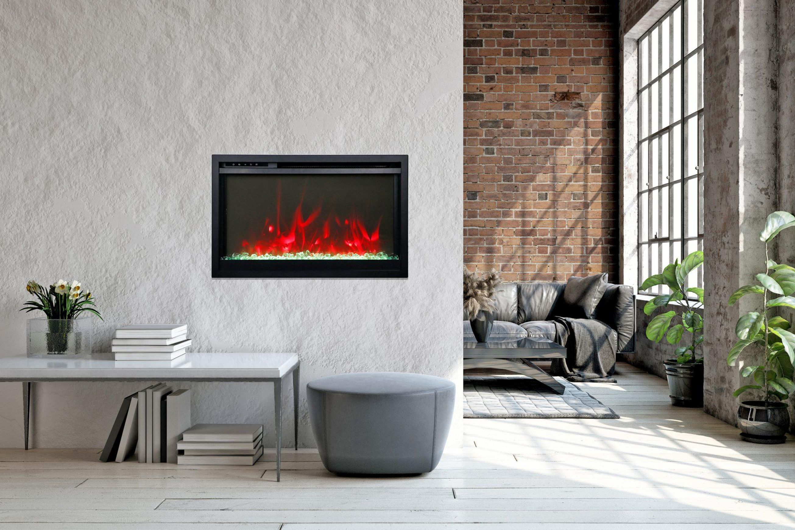 Amantii Traditional 26" Xtraslim Electric Fireplace