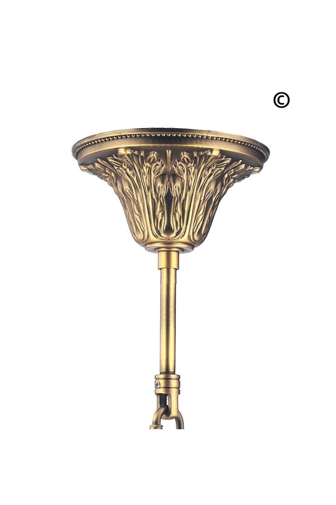 Americana 12 Light Crystal Chandelier - Brass Finish