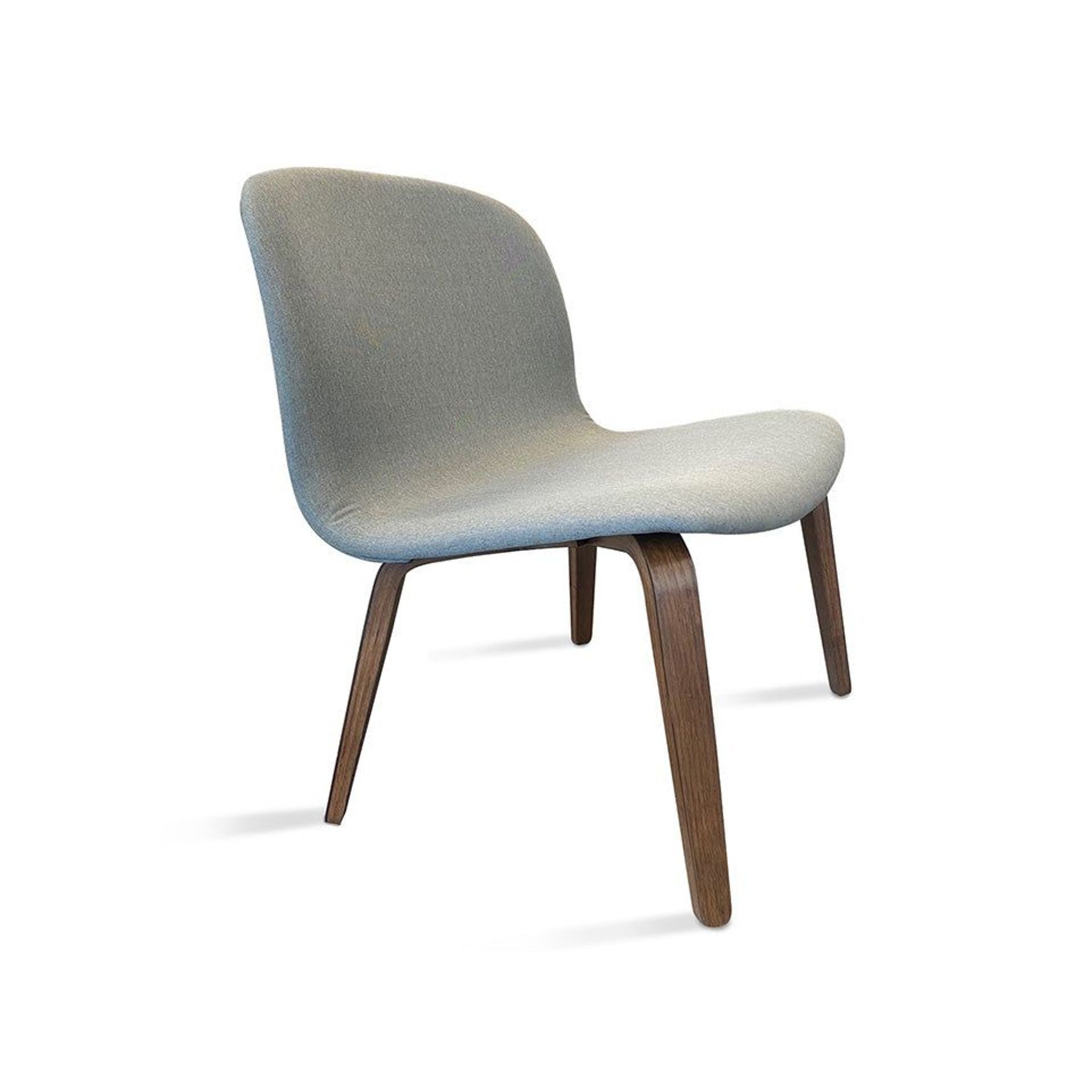 LOTTIE Lounge Chair - Walnut & Grey