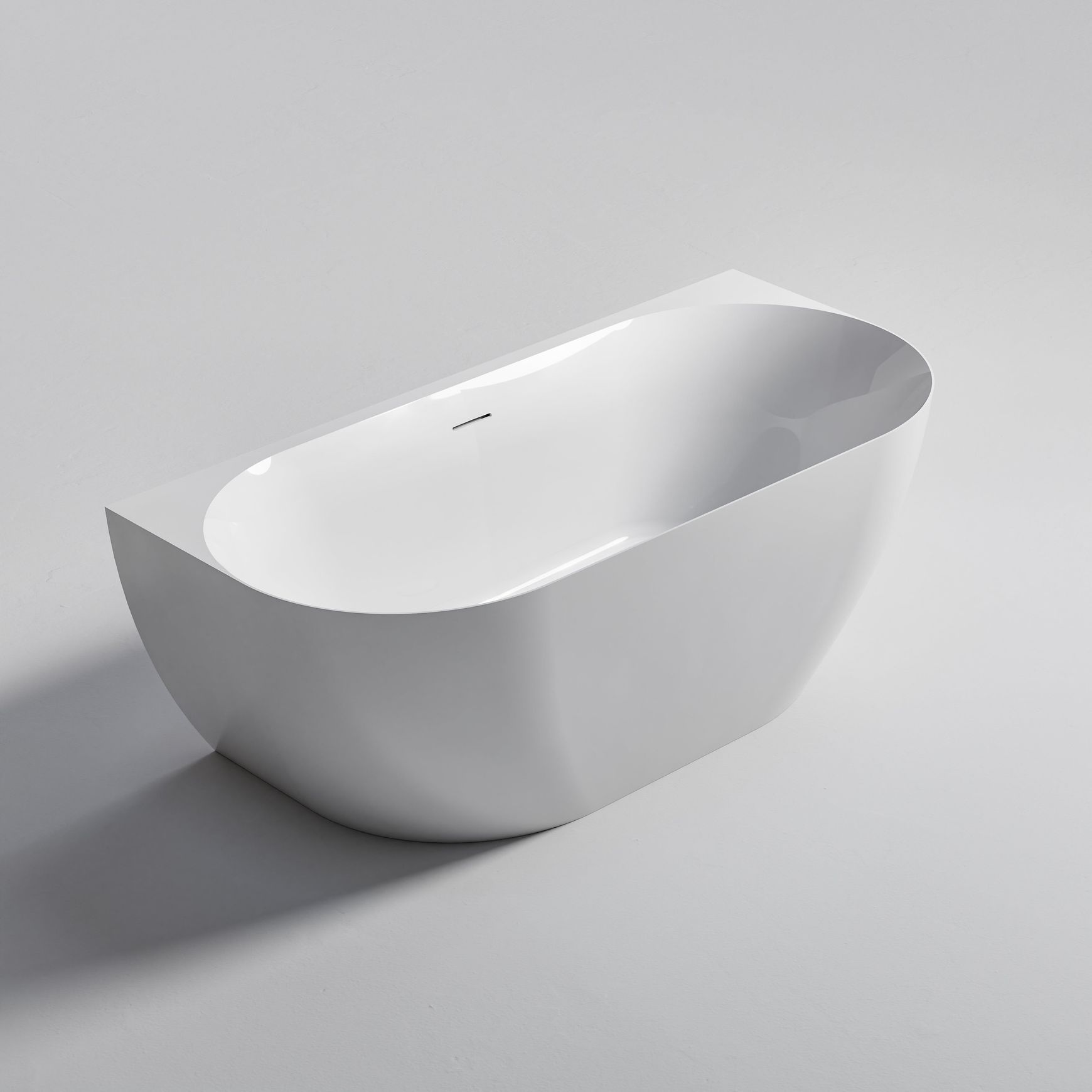 Endura Acrylic Arc 1600 Back to Wall Bath