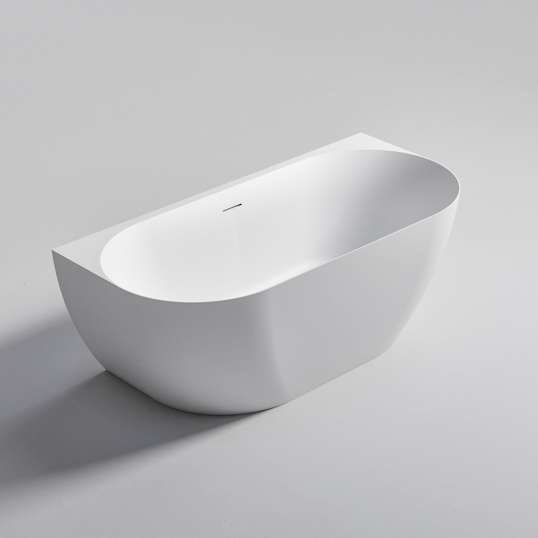Endura Acrylic Arc 1600 Back to Wall Bath